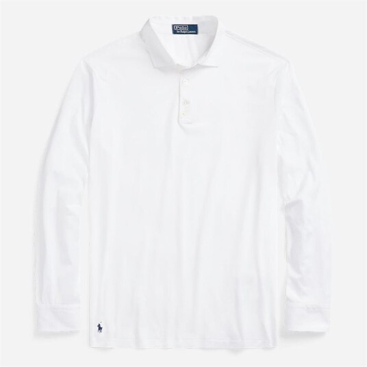 Ralph Lauren Classic Fit Lisle Polo Shirt - White S