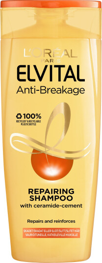 L'Oréal Paris Elvital 250 ml Anti-Breakage Sjampo for Skadet Hår