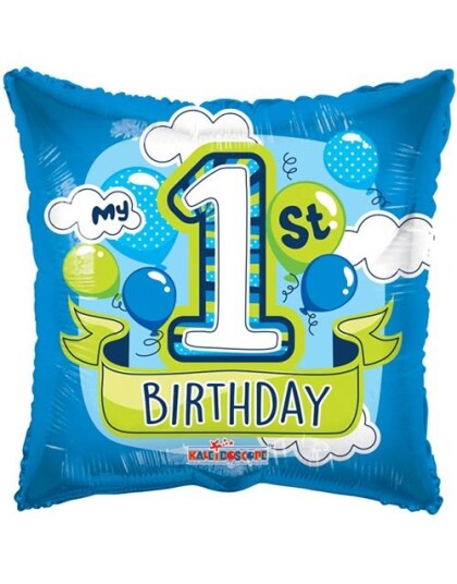 My 1st Birthday Blue Folieballong 46 cm My 1st Birthday Blue Folieballong 46 cm