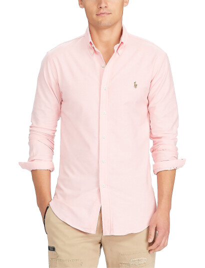 Polo Ralph Lauren Slim Fit Oxford Shirt - Pink - M