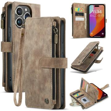 Caseme iPhone 16 Pro Max C30 Multifunksjonell Lommebok deksel Brun