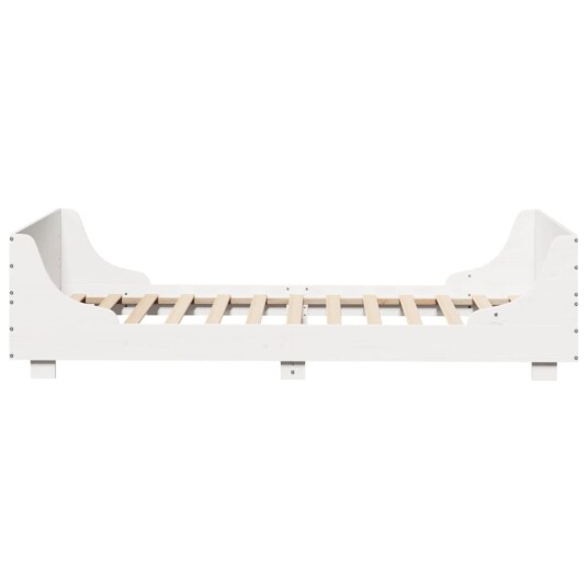 Sengeramme uten madrass hvit 90x190 cm heltre furu