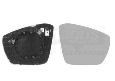Speilglass ytterspeil VAN WEZEL 7624838
