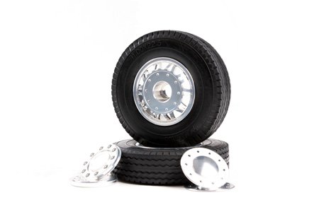 Tamiya 56512 RC 20-Spoke Aluminum Wheels - Front/1pr