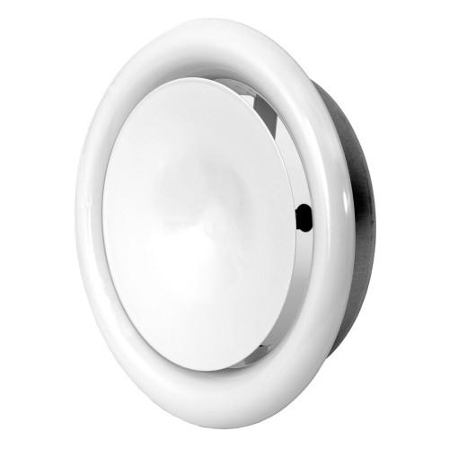 Europlast Tilluftsventil i Metall Hvit Supply Ø160 DMP160