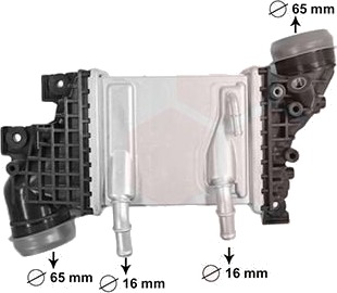 Intercooler VAN WEZEL 58014713
