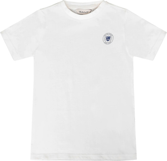 Gant Kids Circle Graphic Ss T Shirt White 134