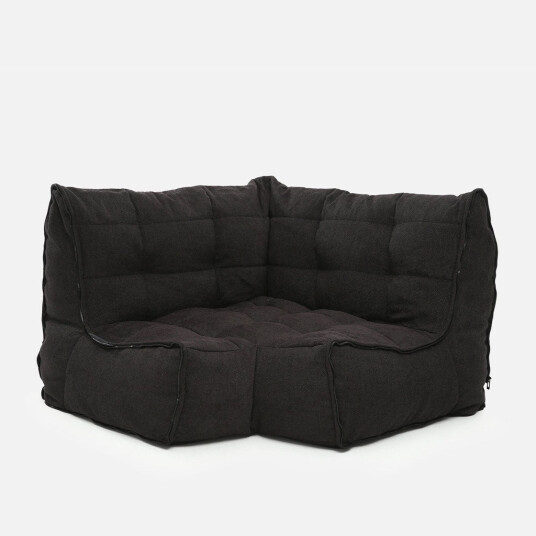 Link Corner Modulsofa Black Sapphire