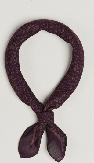 Massimo Alba Cashmere/Silk Bandana Burgundy