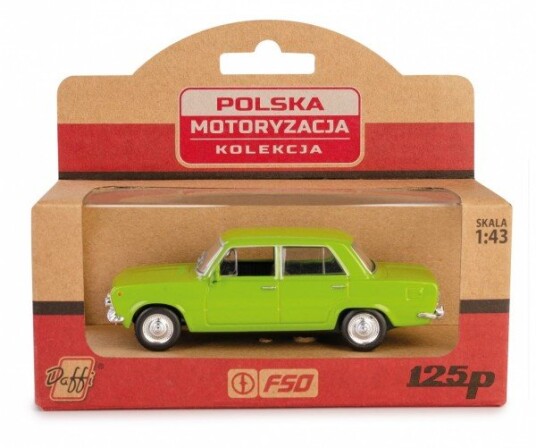 Pojazd Prl Fiat 125P Zielony Daffi Pojazd Prl Fiat 125P Zielony Daffi