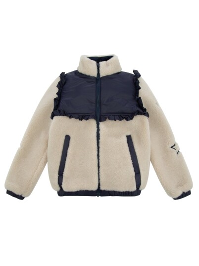 WoolLand Stryn Fleece Jakke Barn Beige 110 116