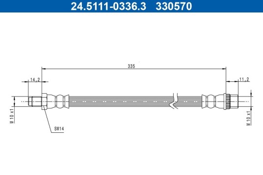Bremseslange ATE 24.5111-0336.3