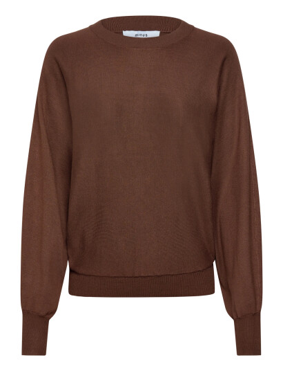 Minus Msdana Bat Sleeve Knit Pullover - Brown - L Minus Msdana Bat Sleeve Knit Pullover - Brown - L