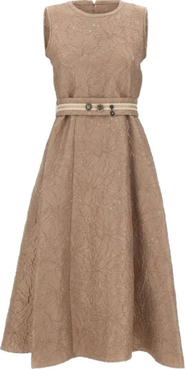 Max Mara Dame Kjoler Beige M, Max Mara Dame Kjoler Beige M,