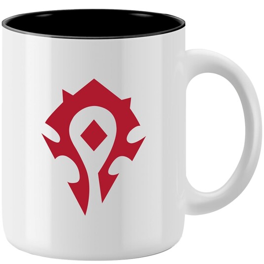 Blizzard WoW Horde krus hvit