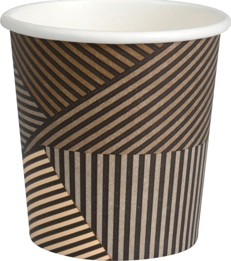 Kaffekopp Lines Abena Gastro 6 Cm Ø6,2 Cm 10 Cl 12 Cl Brun Papp/Pe 113 G 50 Stk./Pakning