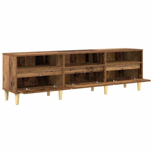 TV skap med skuff Gammelt tre 150 x 30 x 45 cm Konstruert tre TV skap med skuff Gammelt tre 150 x 30 x 45 cm Konstruert tre