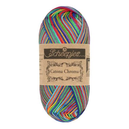 Scheepjes Catona Chroma Garn 022 Rainbow