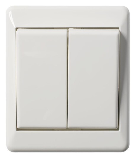 Elko EKO03624 Strømbryter utenpåliggende, hvit Krone
