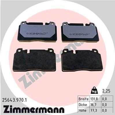 Bremseklosser ZIMMERMANN 25643.970.1
