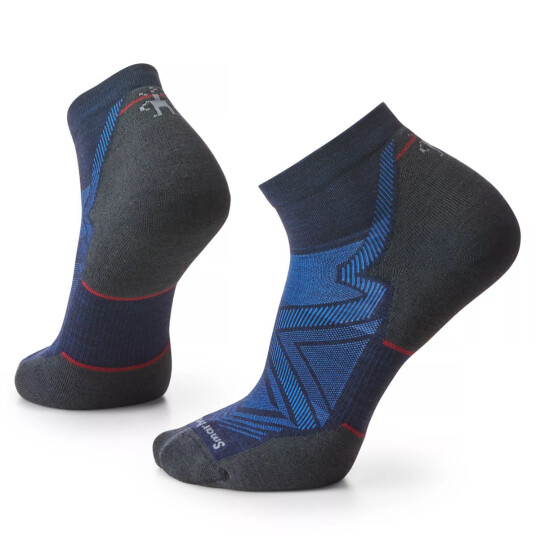 Smartwool Men's Run Targeted Cushion Ankle Socks Deep Navy 46-49, Deep Navy