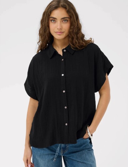 Culture Cumyra Elina Ss Shirt   Black   M