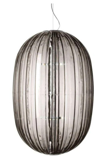 Foscarini Plass Grande LED Pendel Grå 4,9m