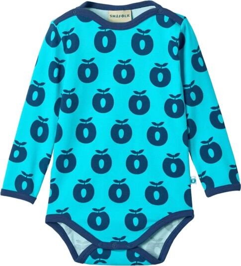 Småfolk | Elstar Long-Sleeved Baby Body With Apples | 80