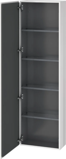 Duravit L-Cube Høyskap m/1 dør 500x1760x243 mm Hvit Høyglans