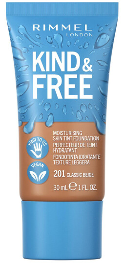 Rimmel Kind & Free 30 ml Fuktighetsgivende Foundationkrem Classic Beige 201 Rimmel Kind & Free 30 ml Fuktighetsgivende Foundationkrem Classic Beige 201