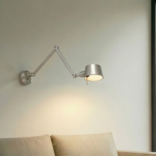 Vegglampe Lucande Silka dimmbar Metallisk Arbeidsrom / kontor Metall Moderne 16 14 Metallisk