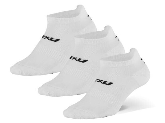 2XU Ankle Socks 3-Pack White/Black - EU 35,5-37,5 2XU Ankle Socks 3-Pack White/Black - EU 35,5-37,5