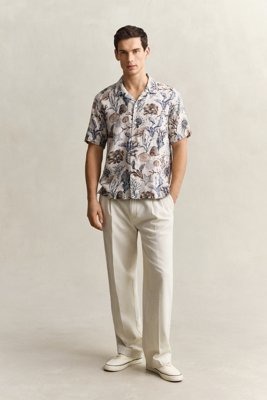 GANT Reg Aop Camp Collar Shirt   Multi/patterned   M