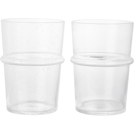 Ferm Living Boya Glass Høy 2 pk Klar Ferm Living Boya Glass Høy 2 pk Klar