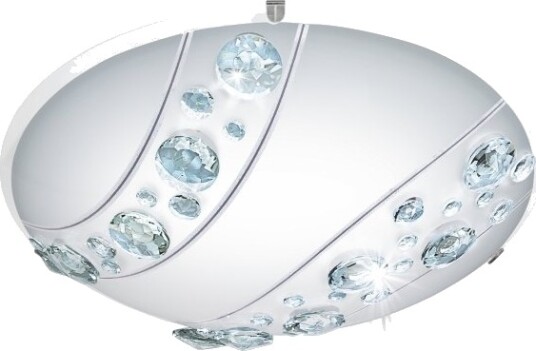 Eglo Nerini Taklampe 1600 Lm Ø315 Krystall Eglo Nerini Taklampe 1600 Lm Ø315 Krystall