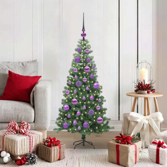 Juletre med 150 LED med stativ grønn 120 cm PVC Juletre med 150 LED med stativ grønn 120 cm PVC