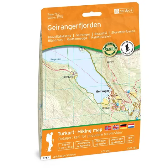 Geirangerfjorden 1:25 000 Geirangerfjorden 1:25 000