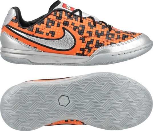 Nike Tiempo Streetgato IC X LEGO®   Metallisk sølv/Neon oransje/Svart Barn   Innendørs (IC) størrelse 36