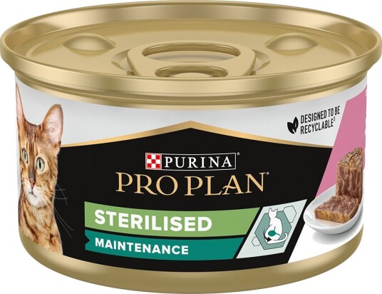Pro Plan Våtfôr Purina Cat Sterilised Maintenance Tunfisk & Laks 24 X 85 G