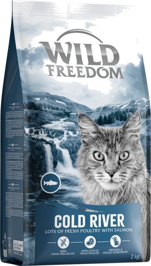 Wild Freedom Tørrfôr Adult Cold River Med Laks Kornfri Oppskrift Ny 2 kg