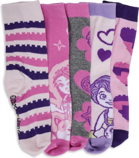 Lego Wear Lwayo 602   5 Pack Socks.   PINK   34 36