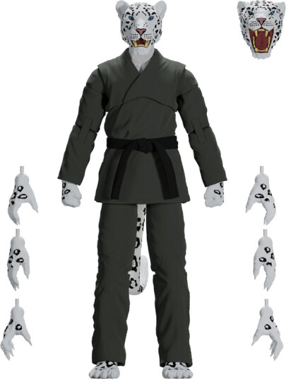 Jiu Jitsu Combat Creatures  Shadow The Snow Leopard Action Figure  Green Gi