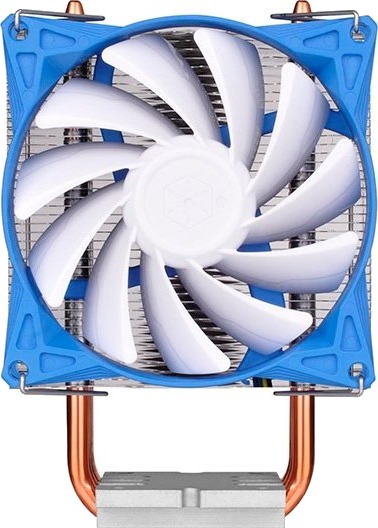 Silverstone Sst-Ar08, Kjøler, 9,2 Cm, 1500 Rpm, 2800 Rpm, Blå, Metallisk, Hvit