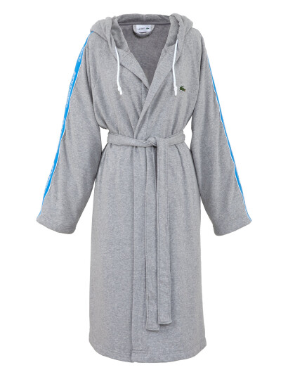 Lacoste Home Lactive Bath Robe Grey M Lacoste Home Lactive Bath Robe Grey M