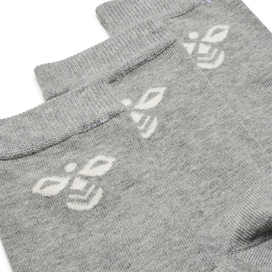 Hummel Grey Melange Sutton Socks 3-Pak 24-27 Hummel Grey Melange Sutton Socks 3-Pak 24-27