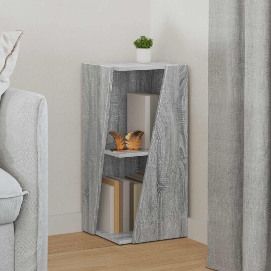 vidaXL Sidehylle Grå Sonoma 33 x 32 x 70,5 cm Konstruert tre