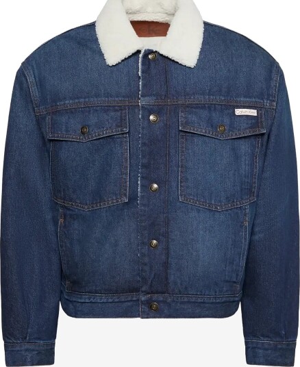 Calvin Klein Jeans Archive 90S Sherpa Trucker Clayt CLAYTON STONE S