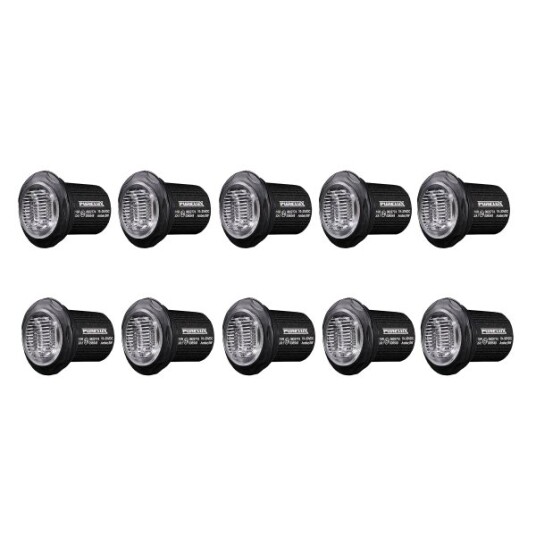 Varsellys / Strobelys PURELUX Strobe Rund   12/24V / 8W / 36 mm 10 stk