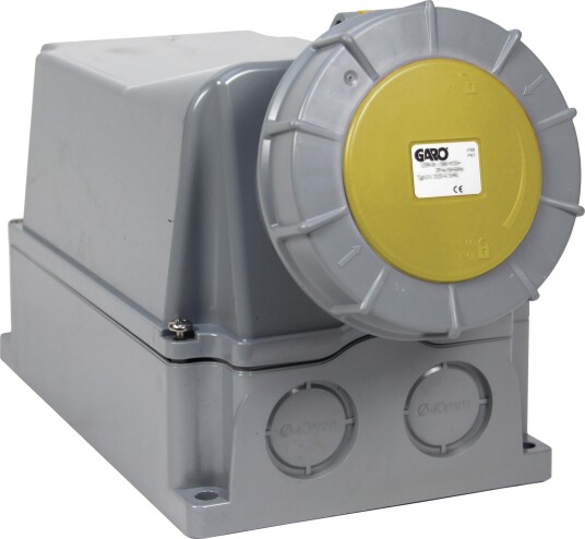 Garo Stikkontakt Uiv 2125-4 S + Ru IP67, 3-Polet 125 A Gul, 4 H