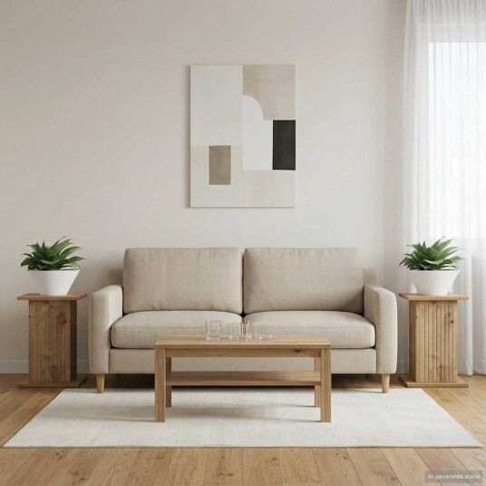 vidaXL Planteholder 2 stk. Artisan eik 30,5 x 30 x 43 cm